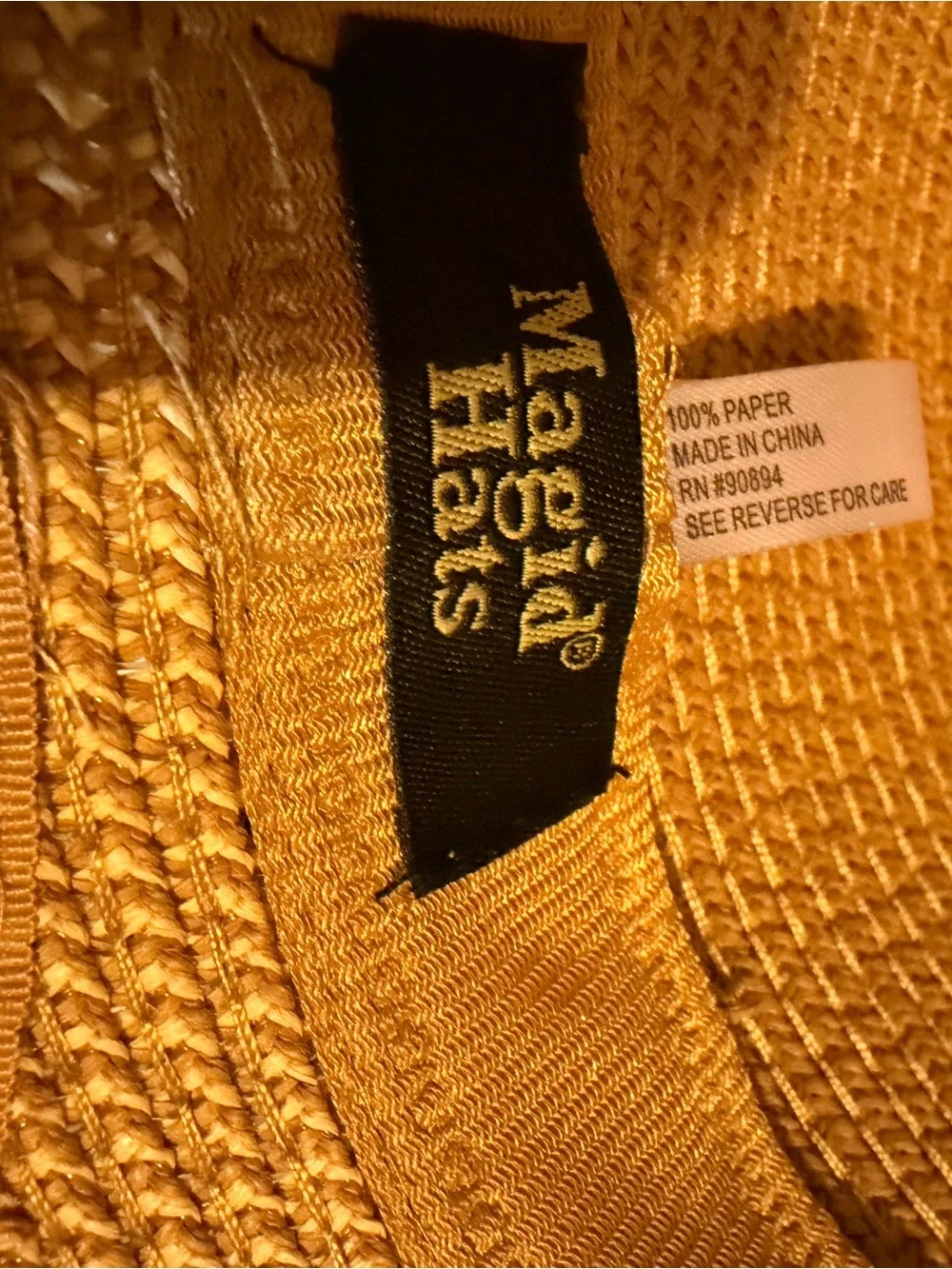Magid Wide-Brim Straw Sun Hat in Natural Tan